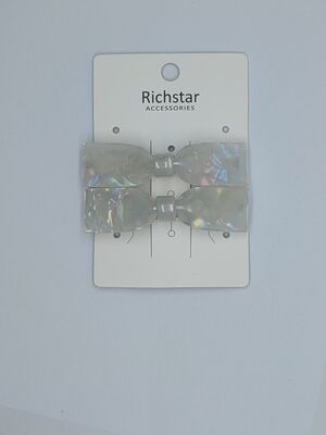 Fashionable Bow Acrylic Hair Clips Wholesale Manufacturer