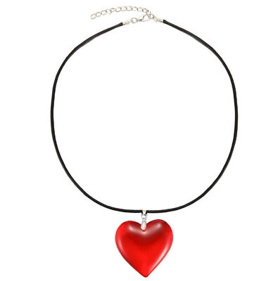 Acrylic Heart Pendant Necklace for Fashionable Ladies Various Design Options