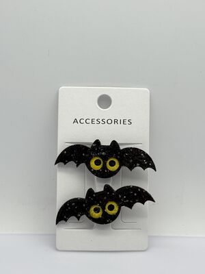 Various Designs Halloween Cute Bat Hair Clips for Adults Age Group Adult
