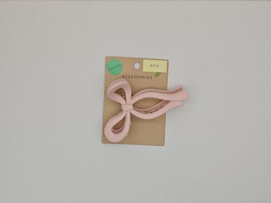 Various Designs Lightweight Recycled Plastic Bow Hair Clip for Women Lightweight and Eco-Friendly