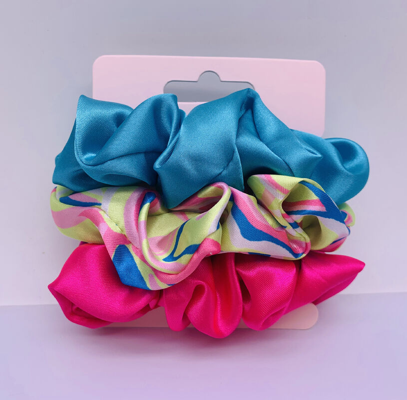 Multipurpose Silk Hair Scrunchies , Portable Elastic Scrunchie Hair Ties