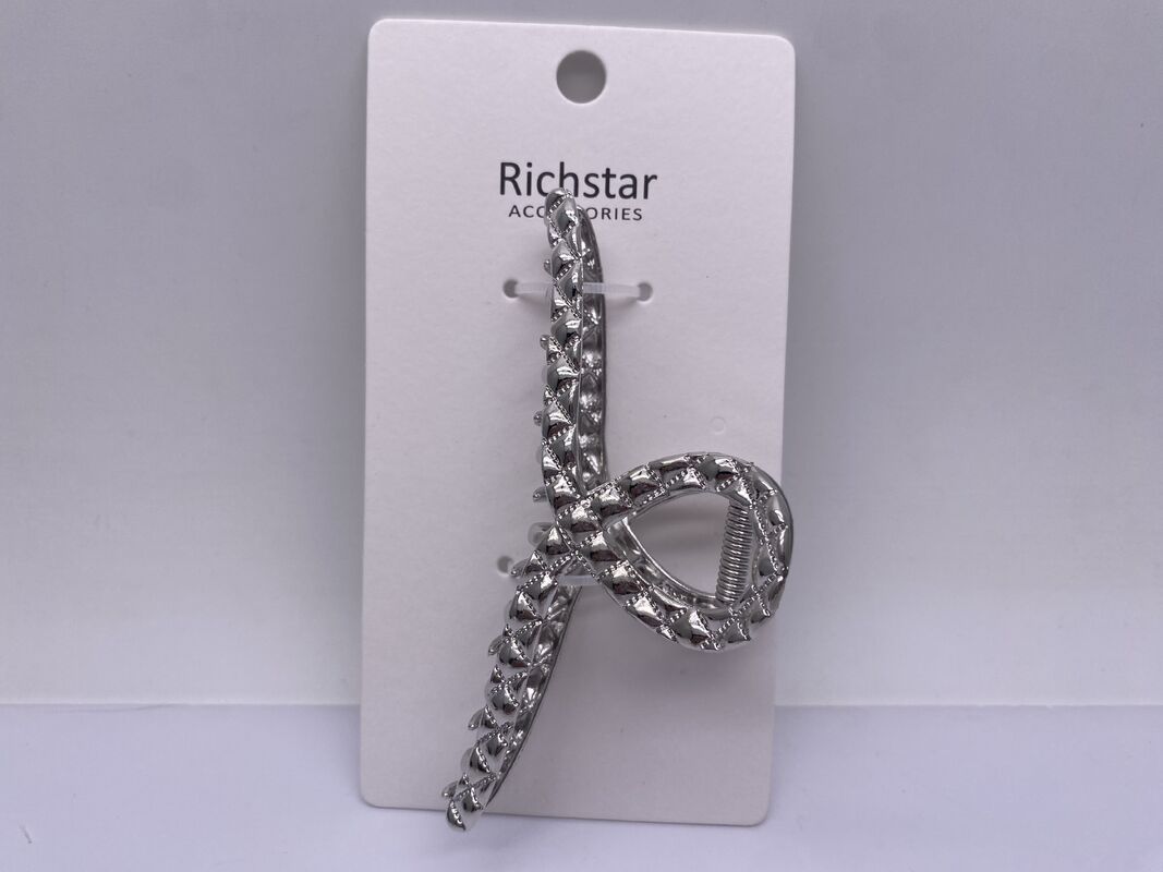 Geometric Metal Hair Accessories Claw Clip Practical Silver Color