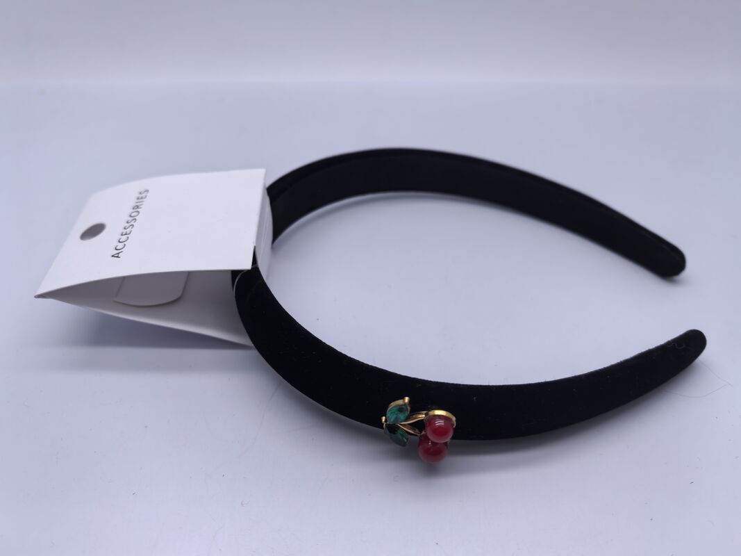 Fabric Hairband with Cherry Attachment in Various Colors Style Hair Accessories Occasion Various Occasions